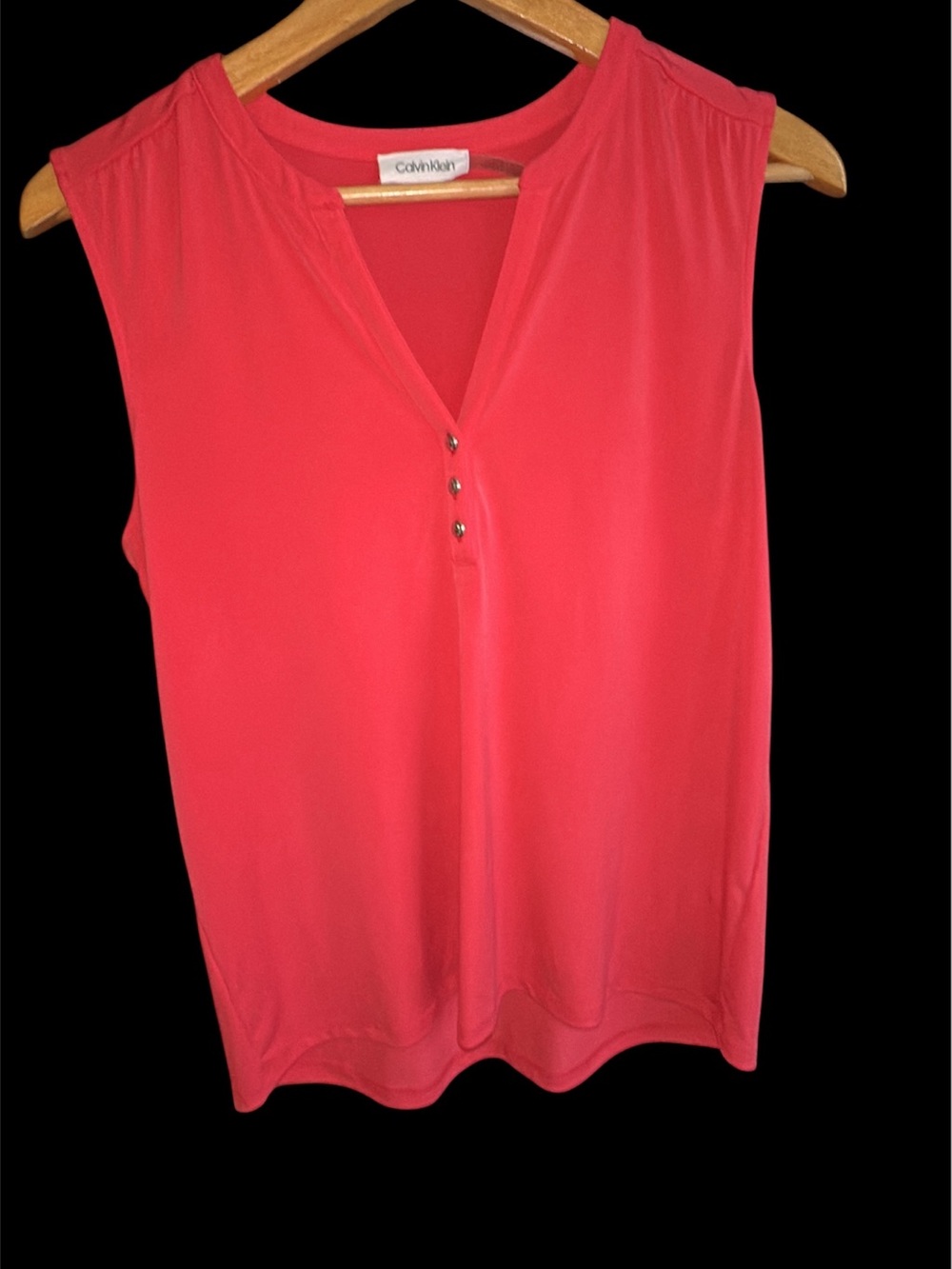 Calvin Klein Coral Sleeveless V-Neck Camisole